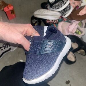 Kids Navy Blue Athletic Shoes